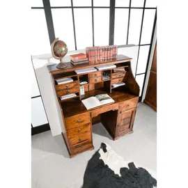 MASSIVMOEBEL24.DE Sekretär Akazie 128x58x138 honig lackiert Oxford #0516