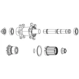 ZIPP Endkappen Set für Zm2 Disc Brake Hinterradnaben | 12x148 mm BOOS