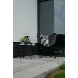 Lesli Living Buffalo Gartenstuhl 75 x 75 x 87 cm schwarz klappbar