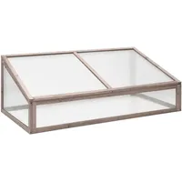 vidaXL Gewächshaus Tannenholz Grau HKP 4 mm 0,64 m2