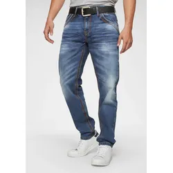 Loose-fit-Jeans CIPO & BAXX, Herren, Gr. 33, Länge 34, blau, Obermaterial: 100% Baumwolle, modisch, sehr bequem, Jeans
