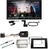 Kenwood DMX8021DABS Android Auto CarPlay Einbauset für Opel Movano ab 2019