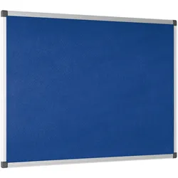 Bi-Office Maya blaue Filz Pinnwand mit Aluminiumrahmen 90 x 60 cm