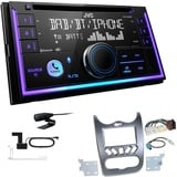 JVC 2-DIN MP3 Autoradio Bluetooth DAB+ für Dacia Duster anthrazit 2010-2013