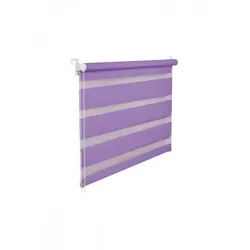 KS Handel 24 Doppelrollo Duorollo 95 cm breit 200 cm lang lila violett inkl. Seilzug Fensterrollo Klemmrollo Jalo