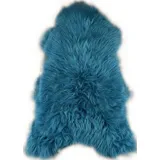 KUHFELL online & NOMAD Fellteppich ECHTES ISLAND LAMMFELL LANGWOLLIG SCHAFFELL TEPPICH XL IN DIV. FARBEN grün 120 cm