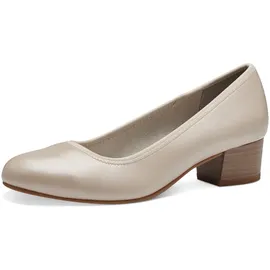 Jana Pumps mit Blockabsatz Vegan, Weiß (Pearlized), 37 EU