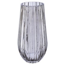 Gasper Vase MISONA, Grau - Glas - H 20 cm