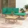 vidaXL Garten-Lounge-Set 4-tlg. Bambus grün/braun