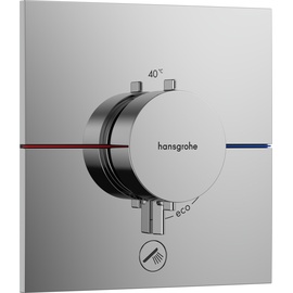 HANSGROHE ShowerSelect Comfort E Thermostat Unterputz für 1 Verbraucher und einen zusätzlichen Abgang, Chrom