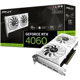 PNY GeForce RTX 4060 8GB XLR8 Gaming Verto Dual Fan OC White Edition Graphics Card DLSS 3