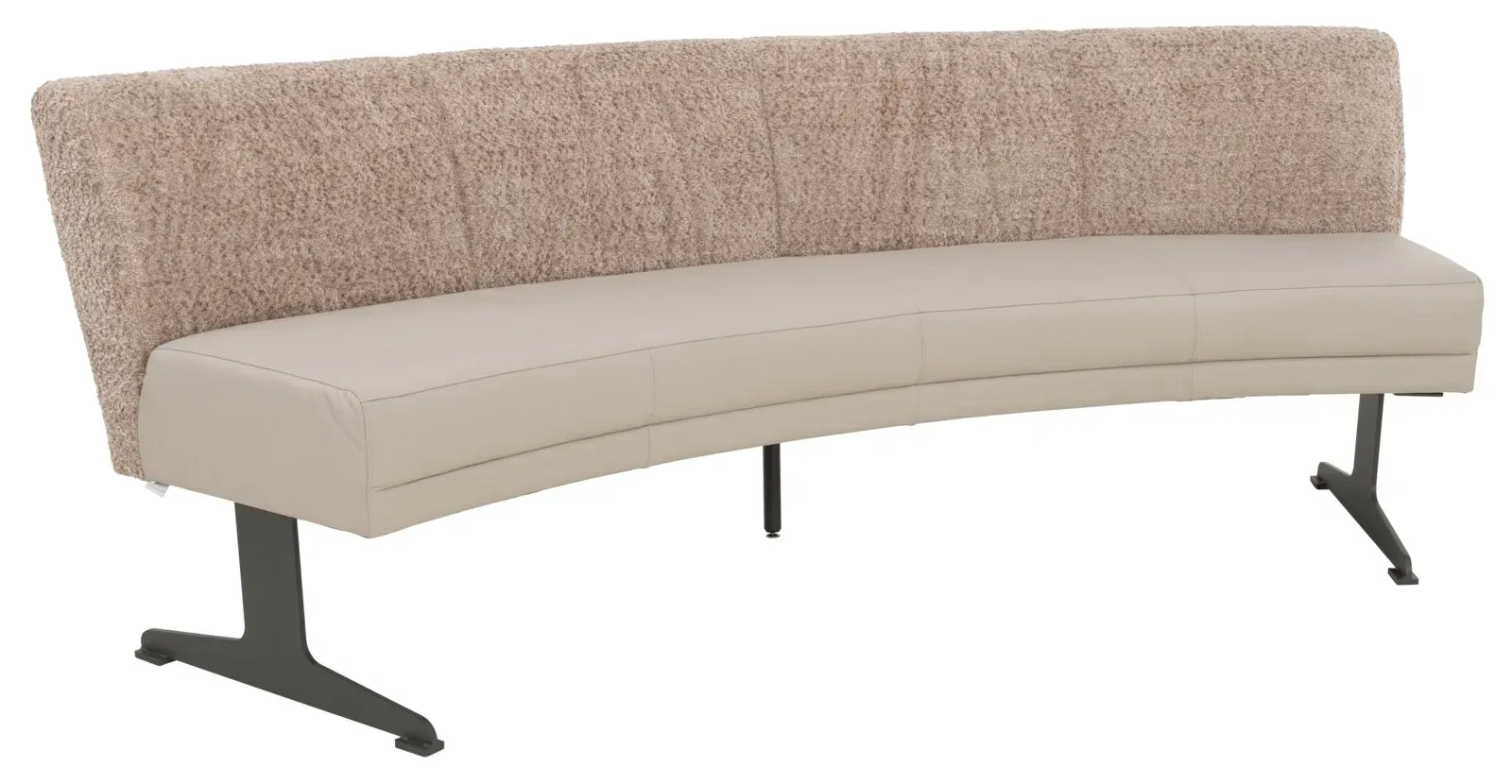 Plantagie Bank DINNER TALK LINA SOFT CURVED - B/H/T ca. 220,00x90,00x67,00