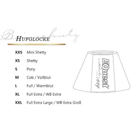 EQuest Neopren Hufglocke Crystal, 2er Set, schwarz l Full