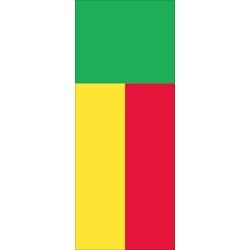 flaggenmeer Flagge Flagge Benin 110 g/m2 Hochformat ca. 300 x 120 cm Hochformat