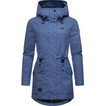 Ragwear Parka Alysa stylische Damen Übergangsjacke mit Taillenzugband blau XXL (44)