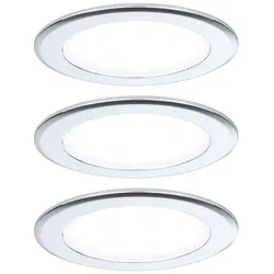 Paulmann LED Möbeleinbauleuchten 3er Set, rund 65 mm, Ausleuchtung des Schrankinneren