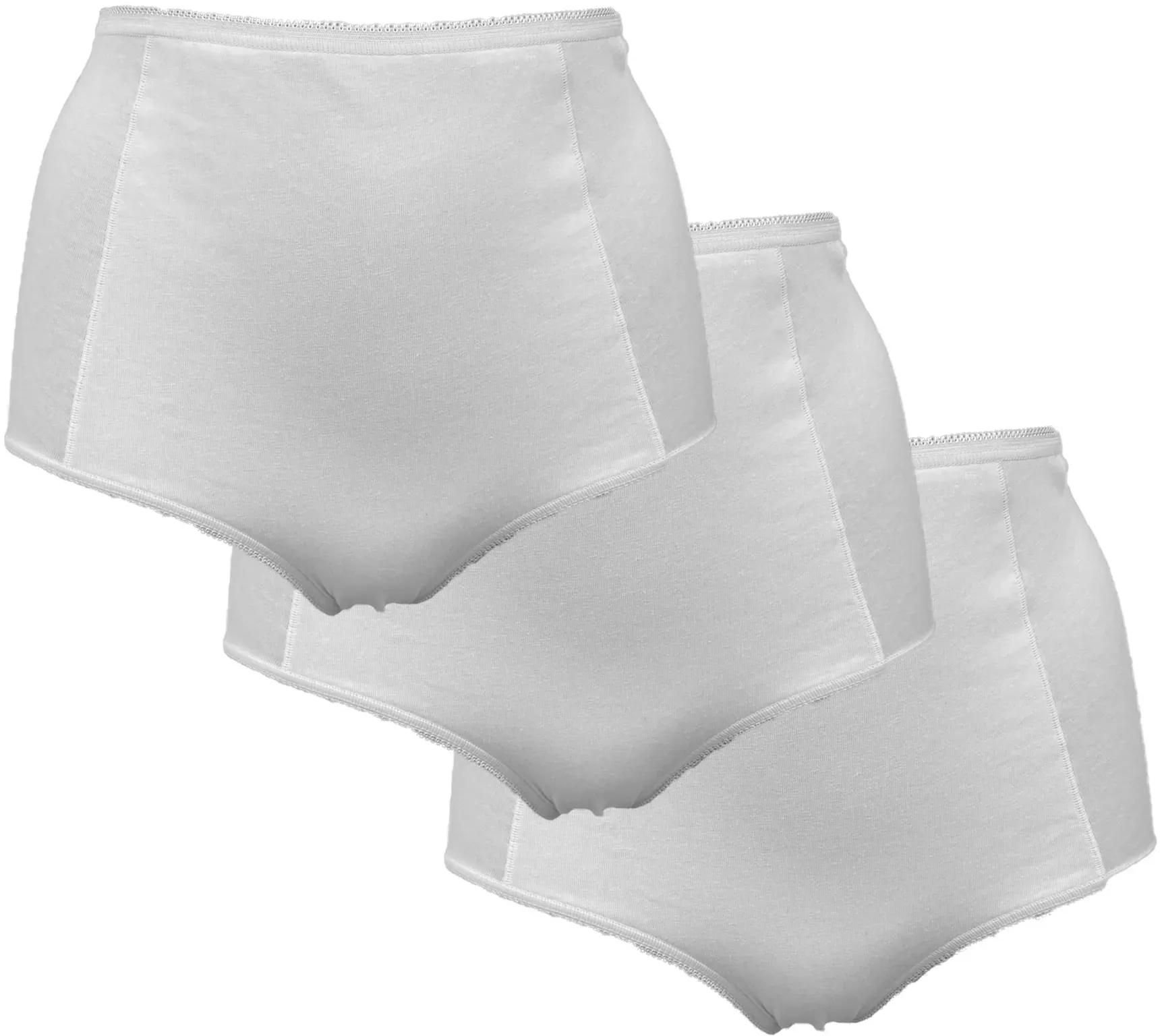 Slip MY BASIC, Damen, Gr. L, weiß, Obermaterial: 95% Baumwolle, 5% Elasthan, unifarben, körpernah, Unterhosen Slip, basic, eng, elastisch, bequem, weich, mit Bund, Baumwollmix