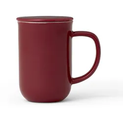 Minima Balance Becher Bordeauxrot mit Brüher