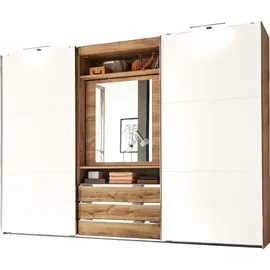 WIMEX Schwebetürenschrank Kleiderschrank Magie 300x65x216cm 2-türig plankeneiche weiß - braun