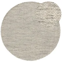 benuta Pure Wollteppich Beige, Textil, Beton Optik, Rund, 250x250 cm pflegeleicht, Teppiche - Böden, Teppiche, Naturteppiche