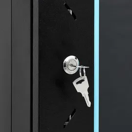 vidaXL 15HE Netzwerkschrank mit Schwenkfüßen 19" IP20 60x45x86 cm