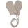 Maximo Fäustlinge MAXIMO, Mädchen, Gr. 6M, braun (braun, meliert), Strick, Materialmix, meliert, Handschuhe Fäustlinge, ohne Daumen, für Babys, mit Halteband, Materialmix