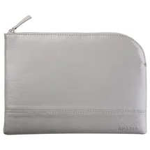 Rhodia Rhodiarama Etui aus Kunstleder Reißverschluss, 16x22 cm Silber 116621C