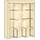 Homcom Stoffschrank, Kleiderschrank mit Kleiderstangen, 8 Ebenen, Faltschrank, Faltbare Garderobe für Schlafzimmer, Flur, Vliesstoff, Beige, 125 x 43 x 162,5 cm