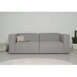3-Sitzer ANDAS "Dalby", beige, B:228cm H:73cm T:93cm, 100% PES, Sofas, extra tiefe Sitzfläche, mit Kedernaht, angenehmer Sitzkomfort