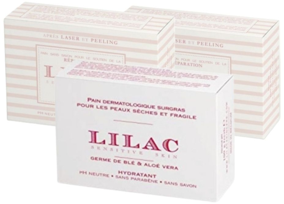 Lilac - Sensitive Skin Skincare Soap Set for sensitive skin  (3 )