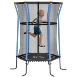 Homcom Kindertrampolin 163,5 x 163,5 cm Blau