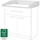 jonka Wickelaufsatz für IKEA Kommode Hemnes - Weiß