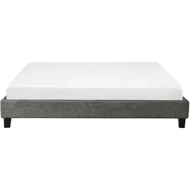 Beliani Polsterbett 180 x 200 cm Grau