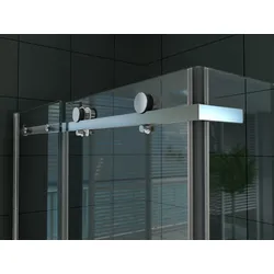 Aloni Duschkabine Schiebetüren 8mm 90x140x195cm