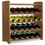 Proregal Weinregal 61,6 x 63,2 x 26,5 cm Braun