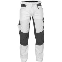 Dassy Arbeitshose Malerhose mit Stretch Helix Painters (1-tlg) grau|weiß lang - 44