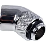 Alphacool Eiszapfen Winkeladapter 45° drehbar G1/4 AG auf G1/4 IG - Chrome