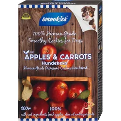 Smookies Apfel & Karotte, 200g - ein Keks, den Hunde lieben!