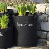 Meister Craft Meister Pflanzsack 43 Liter - 10 Gallonen - 45 x Ø 35 cm - 5 Stück - Luft- & wasserdurchlässig - Filz / Pflanzen-Sack / Kartoffel-Pflanzsack / Filz-Topf / Filz-Pflanztasche / 9960590
