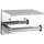Intirilife Toilettenpapierhalter mit Ablage in SILBER -