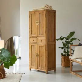 Tikamoon Schrank Yuki aus massivem Recycling-Kiefernholz Natur
