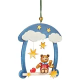 Hubrig Volkskunst GmbH Hubrig-Volkskunst Baumbehang Teddy Schaukel * Höhe 9cm