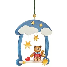 Hubrig Volkskunst GmbH Hubrig-Volkskunst Baumbehang Teddy Schaukel * Höhe 9cm