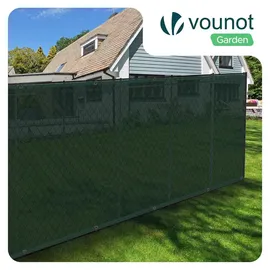 VOUNOT Zaunblende 1,8 x 10 m Grün Polyethylen