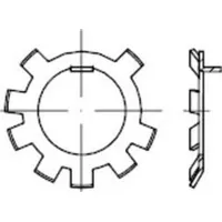 Industrial Quality Supplies DIN 70952 Sicherungsblech für Nutmutter nach