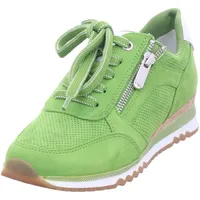 Marco Tozzi Damen Sneaker flach mit Reißverschluss Vegan, Grün (Apple Comb), 41 EU