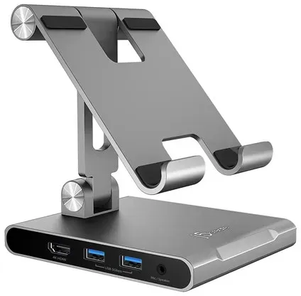 JTS224-N - Multi-Angle Stand with Docking Station for iPad Pro
