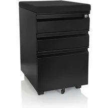 HJH Office Color Os Rollcontainer 60,5 x 39 x 50 cm schwarz