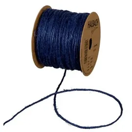 HALBACH Jutekordel Basic Juteband 2.0 mm breit 50.0 m lang 100 Jute Ganzjährig einsetzbar Dunkelblau