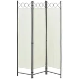 [en.casa] Raumteiler Saragossa 3-teilig 120x171 cm Paravent Trennwand 3-TLG. Sichtschutz Stellwand Spanische Wand Weiß